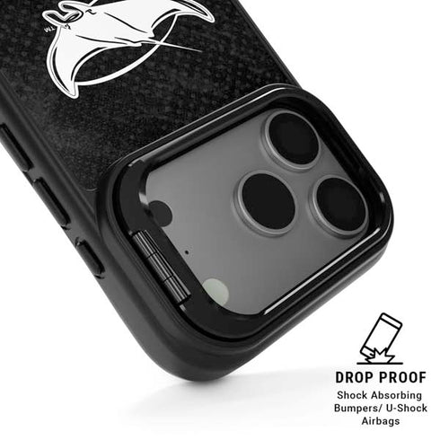MLB Tampa Bay Rays Dark Wash iPhone 17 Pro Kickstand Case