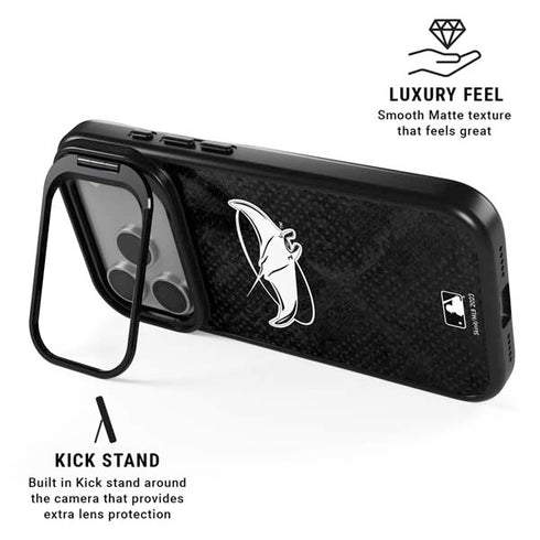 MLB Tampa Bay Rays Dark Wash iPhone 17 Pro Max Kickstand Case