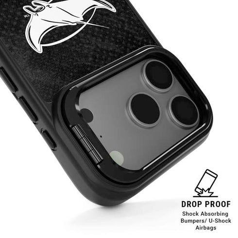 MLB Tampa Bay Rays Dark Wash iPhone 17 Pro Max Kickstand Case