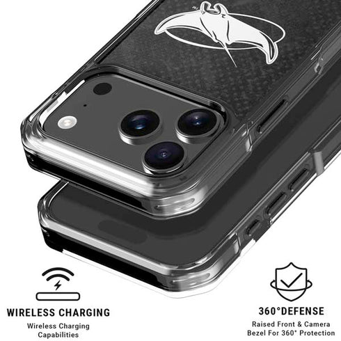 MLB Tampa Bay Rays Dark Wash iPhone 18 Pro Clear Case