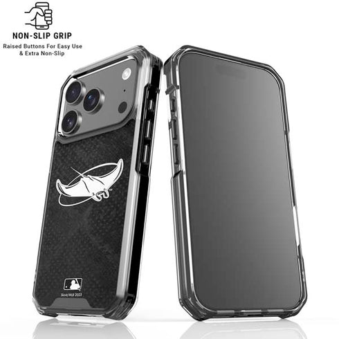 MLB Tampa Bay Rays Dark Wash iPhone 18 Pro Clear Case