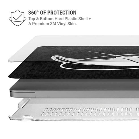 MLB Tampa Bay Rays Dark Wash MacBook Pro 14in (2021-24) Case plus Skin