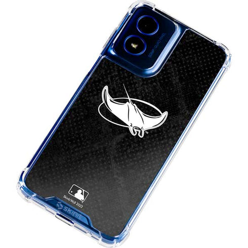 MLB Tampa Bay Rays Dark Wash Moto G Play 4G (2024) Clear Case