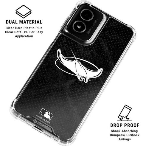 MLB Tampa Bay Rays Dark Wash Moto G Power 5G (2024) Clear Case