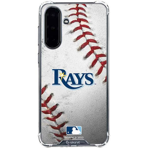 MLB Tampa Bay Rays Game Ball Galaxy A36 5G Clear Case