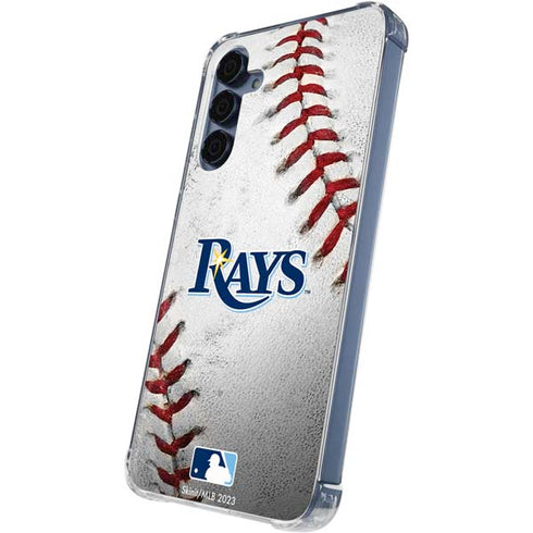 MLB Tampa Bay Rays Game Ball Galaxy A55 5G Clear Case