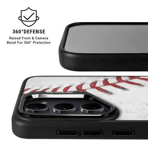 MLB Tampa Bay Rays Game Ball Galaxy S25 Kickstand Case