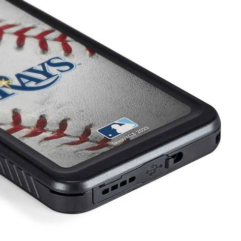 MLB Tampa Bay Rays Game Ball Galaxy S24 Plus Waterproof Case