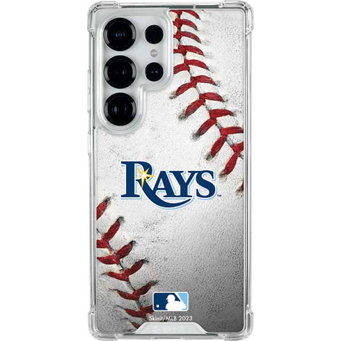 MLB Tampa Bay Rays Game Ball Galaxy S25 Ultra Clear Case
