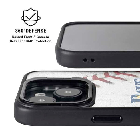 MLB Tampa Bay Rays Game Ball iPhone 15 Kickstand Case