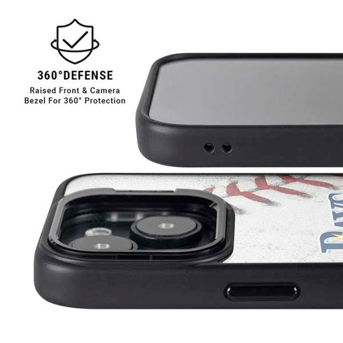 MLB Tampa Bay Rays Game Ball iPhone 15 Plus Kickstand Case