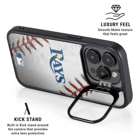 MLB Tampa Bay Rays Game Ball iPhone 15 Pro Max Kickstand Case