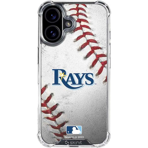 MLB Tampa Bay Rays Game Ball iPhone 16 Clear Case
