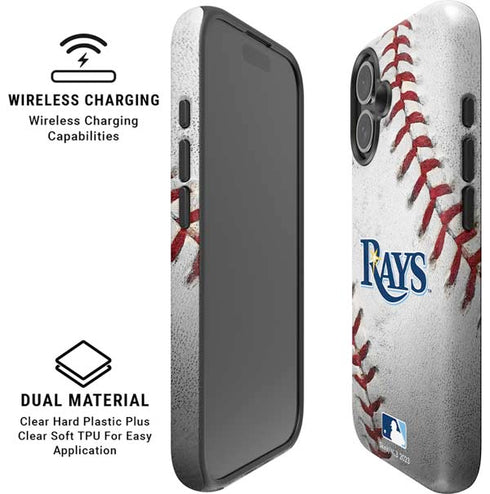 MLB Tampa Bay Rays Game Ball iPhone 16 Plus Magsafe Impact Case