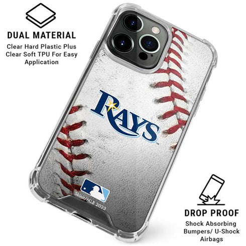 MLB Tampa Bay Rays Game Ball iPhone 16 Pro Clear Case
