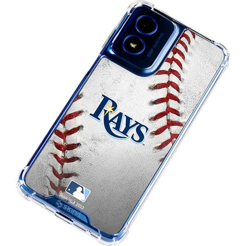 MLB Tampa Bay Rays Game Ball Moto G Play 4G (2024) Clear Case