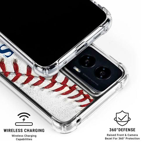 MLB Tampa Bay Rays Game Ball Moto G Power 5G (2024) Clear Case