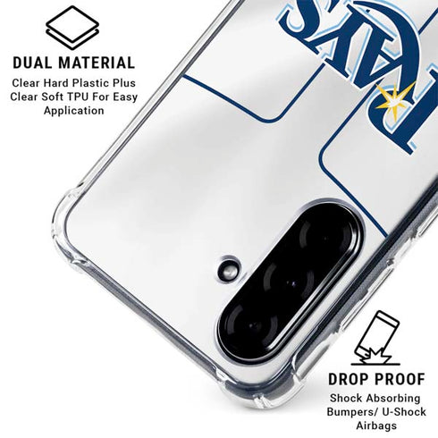 MLB Tampa Bay Rays Home Jersey Galaxy A36 5G Clear Case
