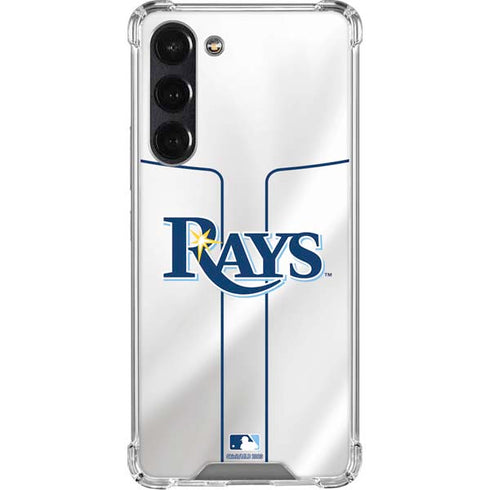MLB Tampa Bay Rays Home Jersey Galaxy S24 FE Clear Case