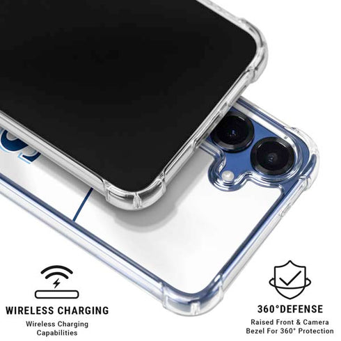 MLB Tampa Bay Rays Home Jersey Galaxy S25 Clear Case