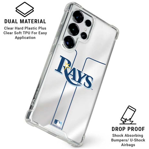 MLB Tampa Bay Rays Home Jersey Galaxy S25 Ultra Clear Case
