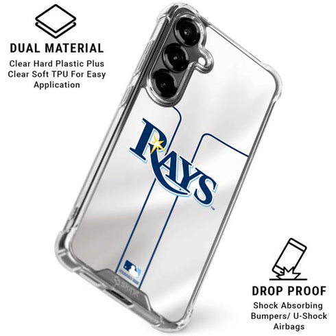MLB Tampa Bay Rays Home Jersey Galaxy S26 Clear Case