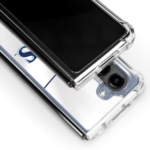 MLB Tampa Bay Rays Home Jersey Galaxy Z Fold5 5G Clear Case