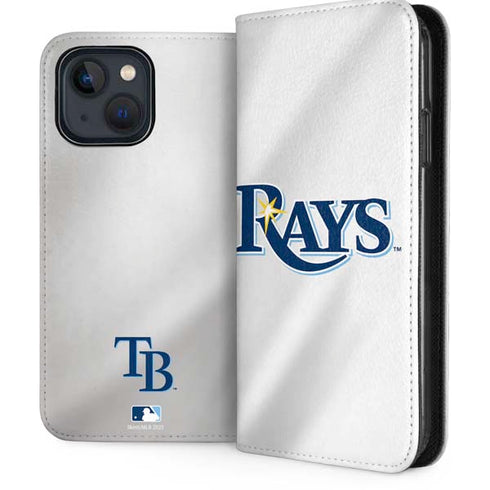 MLB Tampa Bay Rays Home Jersey iPhone 15 Plus Folio Case