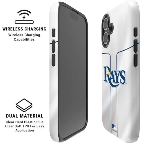 MLB Tampa Bay Rays Home Jersey iPhone 16 Plus Magsafe Impact Case