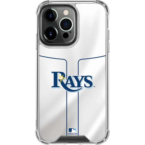 MLB Tampa Bay Rays Home Jersey iPhone 16 Pro Clear Case