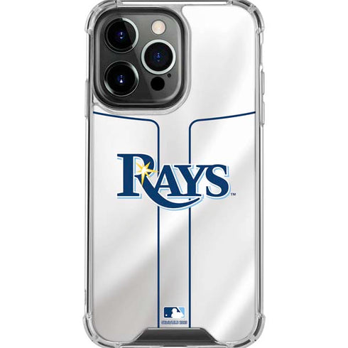 MLB Tampa Bay Rays Home Jersey iPhone 16 Pro Max Clear Case