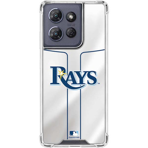 MLB Tampa Bay Rays Home Jersey Moto G 5G (2025) Clear Case