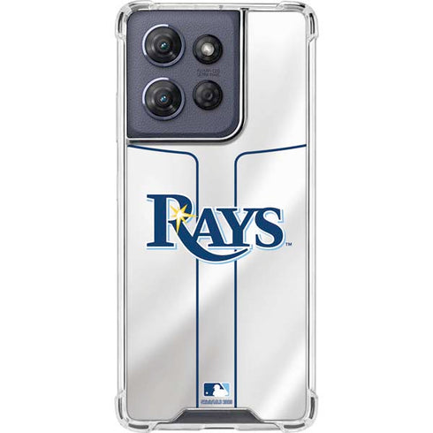 MLB Tampa Bay Rays Home Jersey Moto G Power 5G (2025) Clear Case