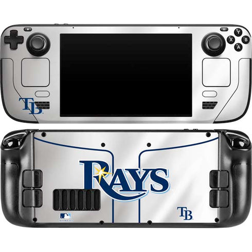 MLB Tampa Bay Rays Home Jersey Steam Deck Handheld Gaming Computer OLED Skin