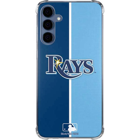 MLB Tampa Bay Rays Split Galaxy A55 5G Clear Case