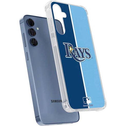 MLB Tampa Bay Rays Split Galaxy A55 5G Clear Case