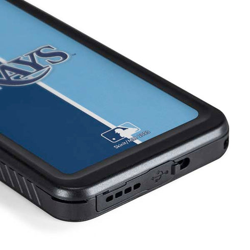 MLB Tampa Bay Rays Split Galaxy S24 Plus Waterproof Case
