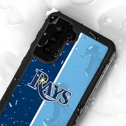 MLB Tampa Bay Rays Split Galaxy S24 Plus Waterproof Case