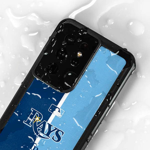 MLB Tampa Bay Rays Split Galaxy S24 Ultra Waterproof Case