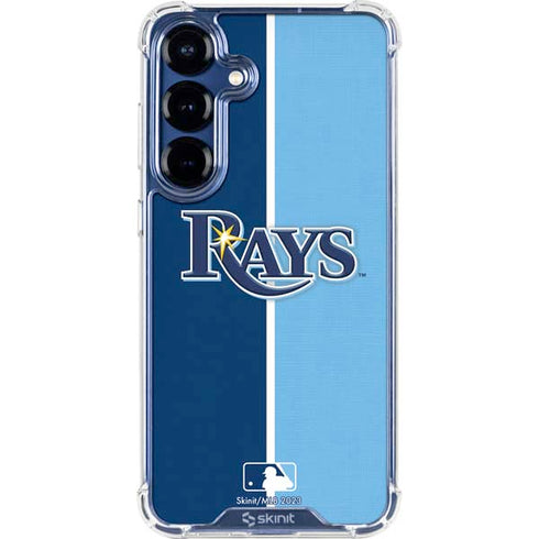 MLB Tampa Bay Rays Split Galaxy S25 FE Clear Case