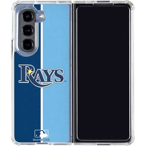 MLB Tampa Bay Rays Split Galaxy Z Fold5 5G Clear Case
