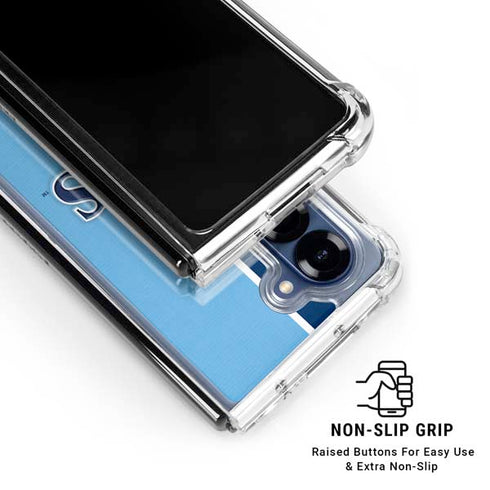 MLB Tampa Bay Rays Split Galaxy Z Fold7 Clear Case