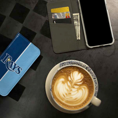MLB Tampa Bay Rays Split iPhone 15 Plus Folio Case
