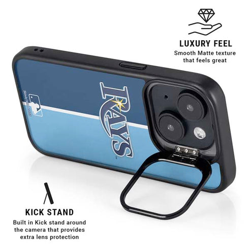 MLB Tampa Bay Rays Split iPhone 15 Plus Kickstand Case