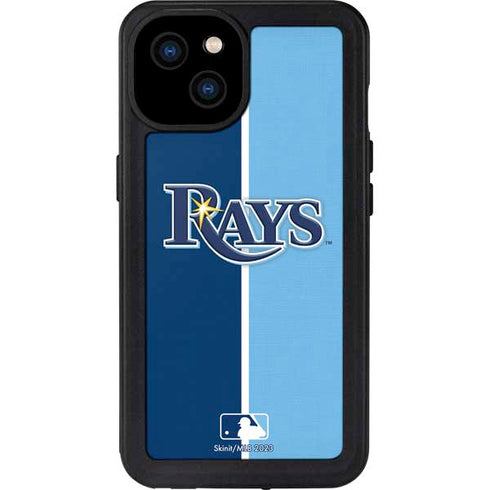 MLB Tampa Bay Rays Split iPhone 15 Plus Waterproof Case