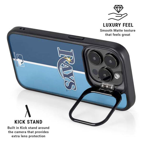 MLB Tampa Bay Rays Split iPhone 15 Pro Kickstand Case
