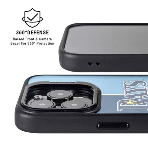 MLB Tampa Bay Rays Split iPhone 15 Pro Kickstand Case