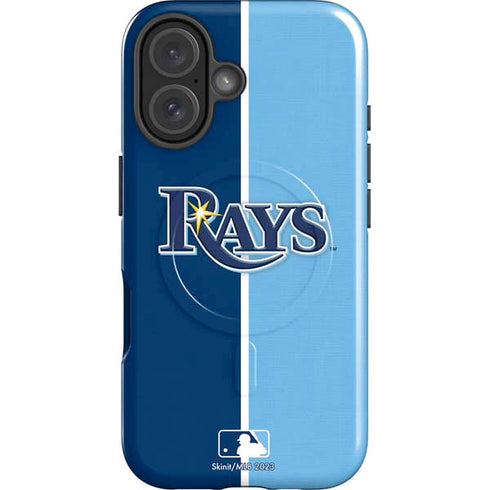 MLB Tampa Bay Rays Split iPhone 16 Magsafe Impact Case