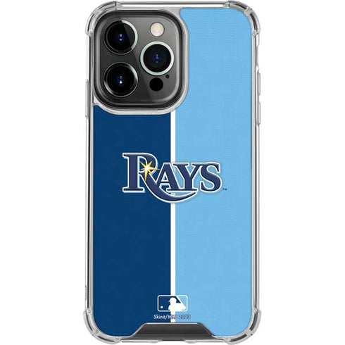 MLB Tampa Bay Rays Split iPhone 16 Pro Clear Case