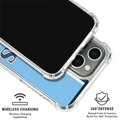 MLB Tampa Bay Rays Split iPhone 16 Pro Clear Case